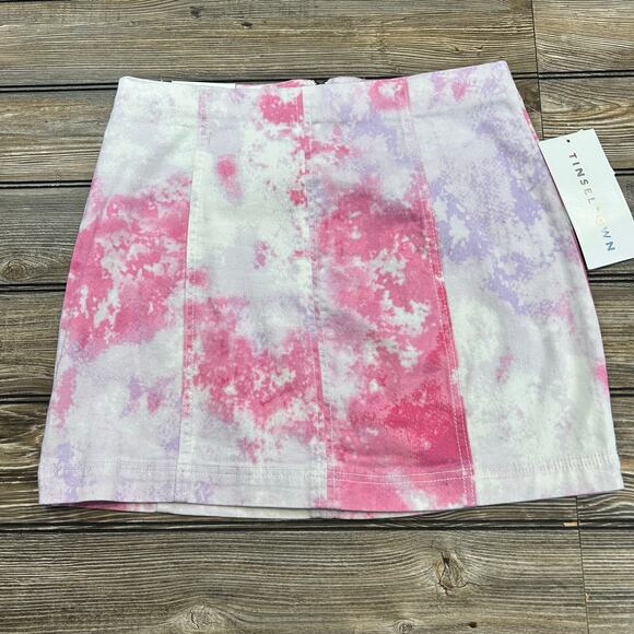 Tie Dye Mini Skirt Medium - Picture 3 of 6